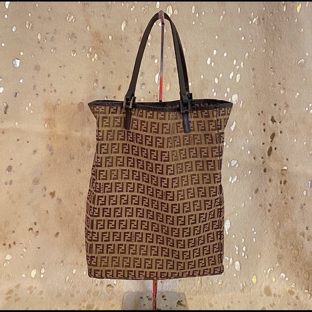 Fendi Zucchini Small Tote Bag Zucca FF